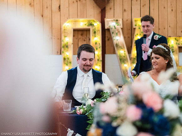 SPEECHES AND ROOM - WELLBEING FARM WEDDING, BOLTON, GREATER MANCHESTER