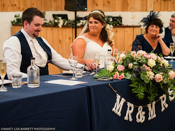 SPEECHES AND ROOM - WELLBEING FARM WEDDING, BOLTON, GREATER MANCHESTER