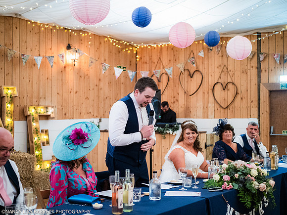 SPEECHES AND ROOM - WELLBEING FARM WEDDING, BOLTON, GREATER MANCHESTER
