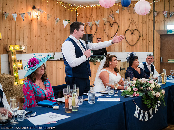 SPEECHES AND ROOM - WELLBEING FARM WEDDING, BOLTON, GREATER MANCHESTER