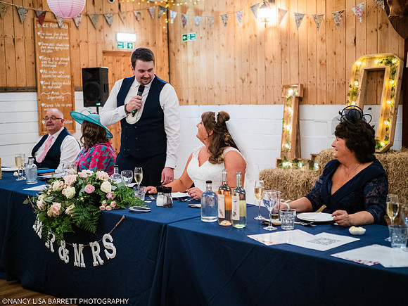 SPEECHES AND ROOM - WELLBEING FARM WEDDING, BOLTON, GREATER MANCHESTER
