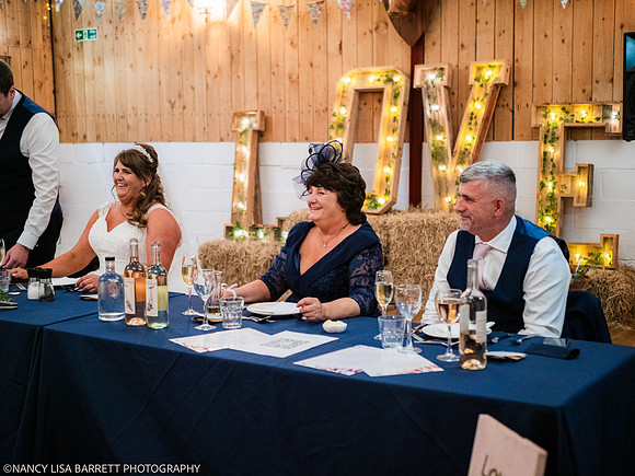 SPEECHES AND ROOM - WELLBEING FARM WEDDING, BOLTON, GREATER MANCHESTER