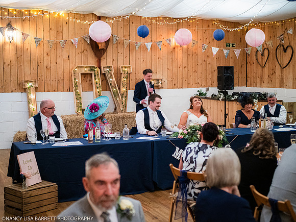 SPEECHES AND ROOM - WELLBEING FARM WEDDING, BOLTON, GREATER MANCHESTER