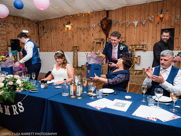 SPEECHES AND ROOM - WELLBEING FARM WEDDING, BOLTON, GREATER MANCHESTER