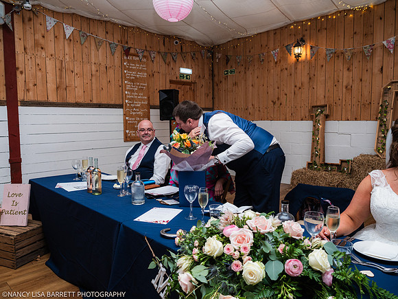 SPEECHES AND ROOM - WELLBEING FARM WEDDING, BOLTON, GREATER MANCHESTER