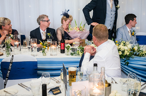 WEDDING SPEECHES AT THE LANCASTER HOUSE HOTEL, BAILRIGG, LANCASTER, LANCASHIRE