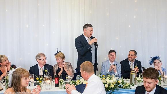 WEDDING SPEECHES AT THE LANCASTER HOUSE HOTEL, BAILRIGG, LANCASTER, LANCASHIRE