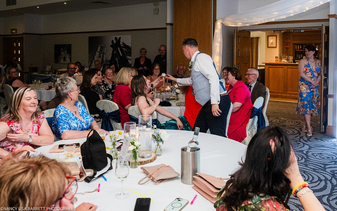 WEDDING CAKE AND DANCE AT THE LANCASTER HOUSE HOTEL, BAILRIGG, LANCASTER, LANCASHIRE