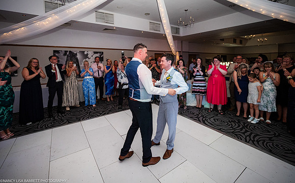 WEDDING CAKE AND DANCE AT THE LANCASTER HOUSE HOTEL, BAILRIGG, LANCASTER, LANCASHIRE
