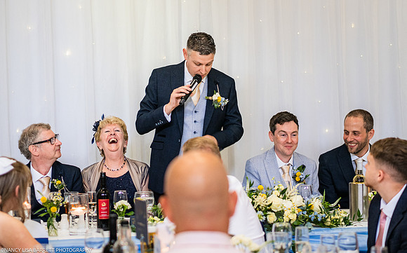 WEDDING SPEECHES AT THE LANCASTER HOUSE HOTEL, BAILRIGG, LANCASTER, LANCASHIRE