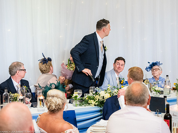 WEDDING SPEECHES AT THE LANCASTER HOUSE HOTEL, BAILRIGG, LANCASTER, LANCASHIRE