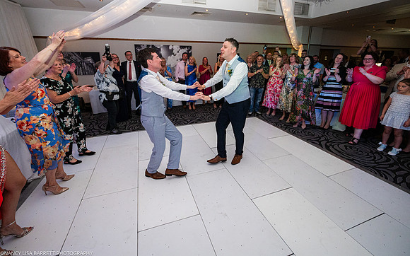 WEDDING CAKE AND DANCE AT THE LANCASTER HOUSE HOTEL, BAILRIGG, LANCASTER, LANCASHIRE