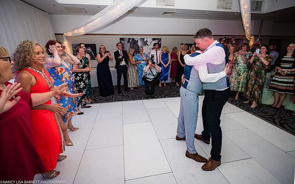 WEDDING CAKE AND DANCE AT THE LANCASTER HOUSE HOTEL, BAILRIGG, LANCASTER, LANCASHIRE