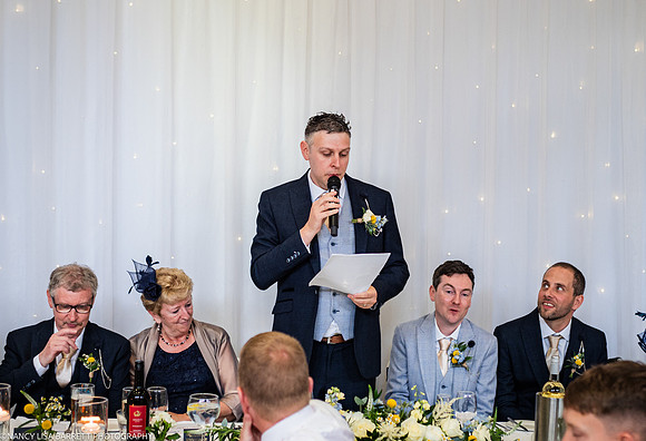 WEDDING SPEECHES AT THE LANCASTER HOUSE HOTEL, BAILRIGG, LANCASTER, LANCASHIRE
