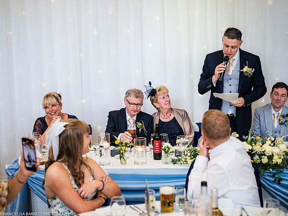 WEDDING SPEECHES AT THE LANCASTER HOUSE HOTEL, BAILRIGG, LANCASTER, LANCASHIRE
