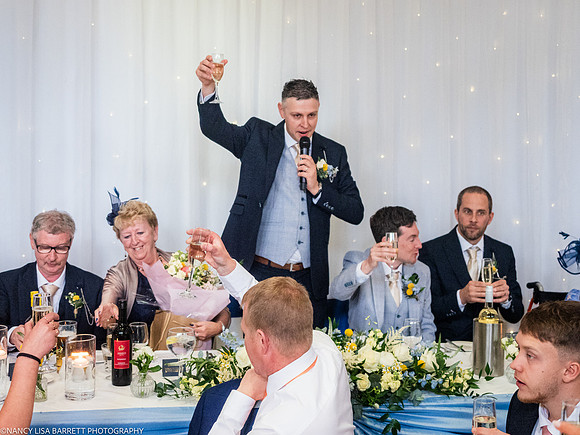 WEDDING SPEECHES AT THE LANCASTER HOUSE HOTEL, BAILRIGG, LANCASTER, LANCASHIRE