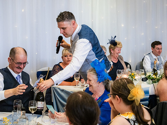 WEDDING SPEECHES AT THE LANCASTER HOUSE HOTEL, BAILRIGG, LANCASTER, LANCASHIRE