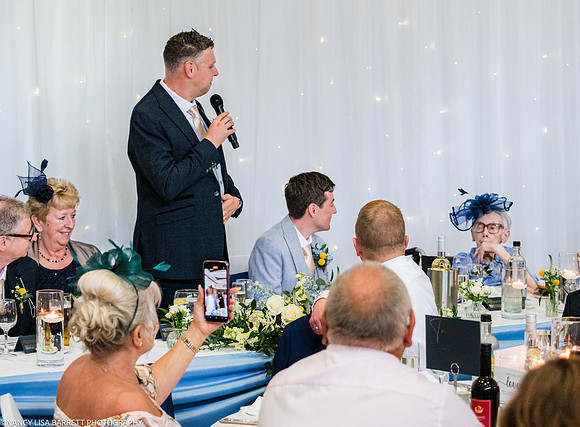 WEDDING SPEECHES AT THE LANCASTER HOUSE HOTEL, BAILRIGG, LANCASTER, LANCASHIRE