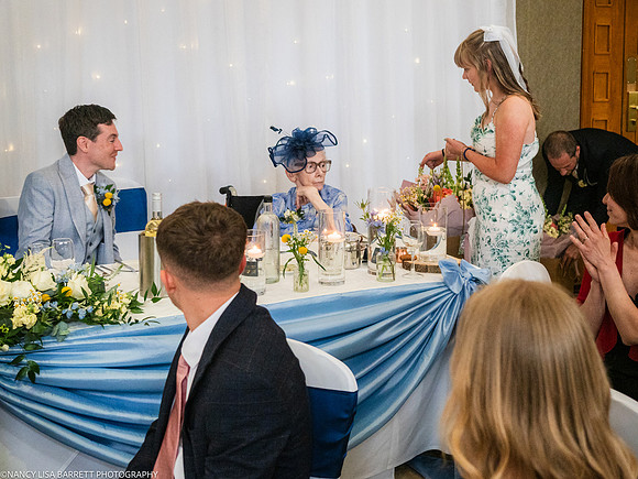 WEDDING SPEECHES AT THE LANCASTER HOUSE HOTEL, BAILRIGG, LANCASTER, LANCASHIRE