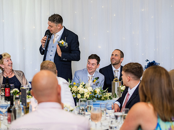 WEDDING SPEECHES AT THE LANCASTER HOUSE HOTEL, BAILRIGG, LANCASTER, LANCASHIRE