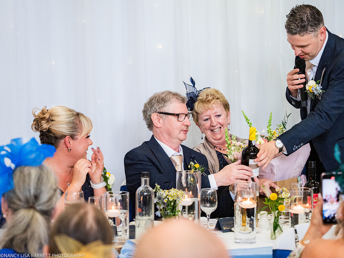 WEDDING SPEECHES AT THE LANCASTER HOUSE HOTEL, BAILRIGG, LANCASTER, LANCASHIRE