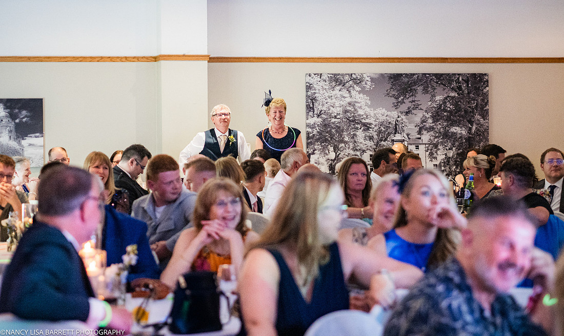 WEDDING CAKE AND DANCE AT THE LANCASTER HOUSE HOTEL, BAILRIGG, LANCASTER, LANCASHIRE