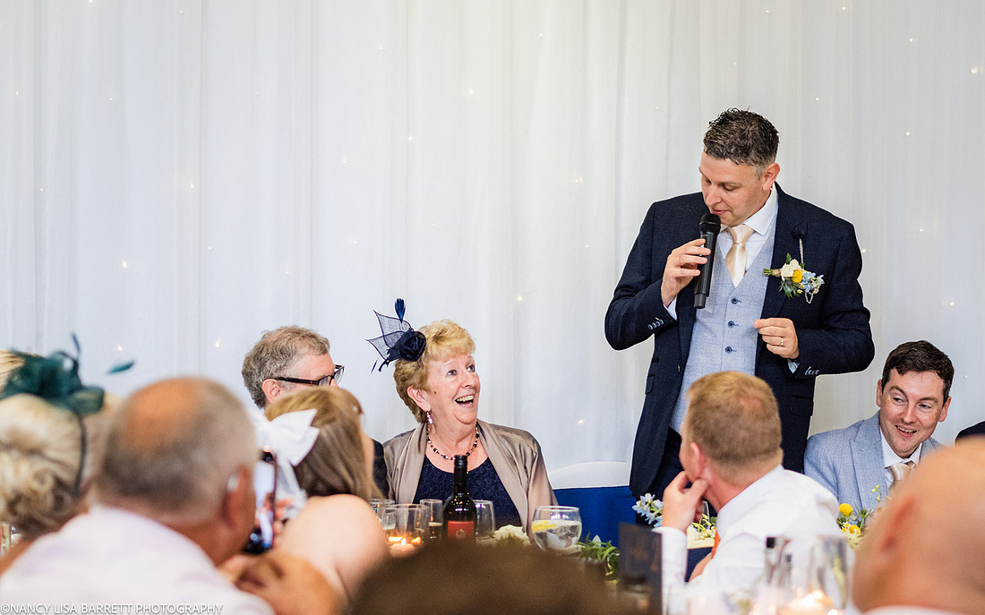 WEDDING SPEECHES AT THE LANCASTER HOUSE HOTEL, BAILRIGG, LANCASTER, LANCASHIRE
