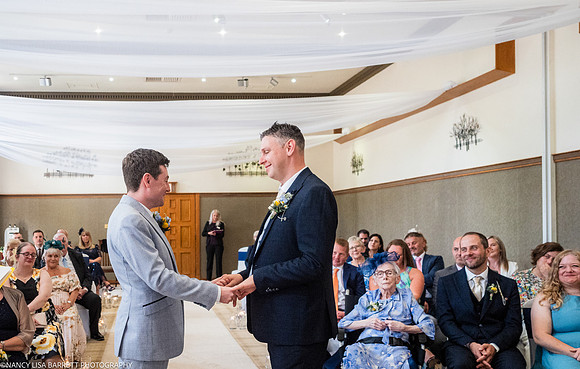 WEDDING CEREMONY AT THE LANCASTER HOUSE HOTEL, BAILRIGG, LANCASTER, LANCASHIRE