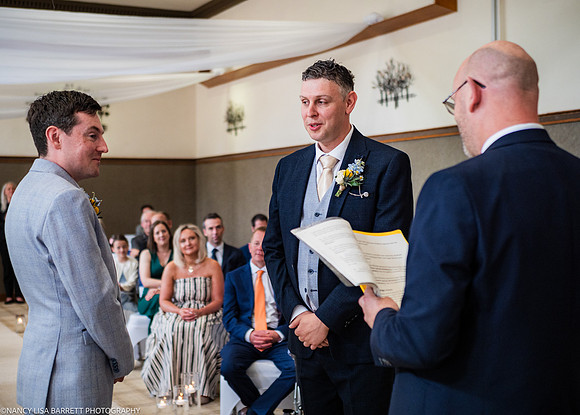 WEDDING CEREMONY AT THE LANCASTER HOUSE HOTEL, BAILRIGG, LANCASTER, LANCASHIRE