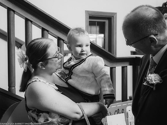 EDWARD GETTING READY AT THE LANCASTER HOUSE HOTEL, BAILRIGG, LANCASTER, LANCASHIRE
