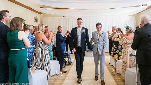 WEDDING EXIT CEREMONY CONFETTI ETC AT THE LANCASTER HOUSE HOTEL, BAILRIGG, LANCASTER, LANCASHIRE