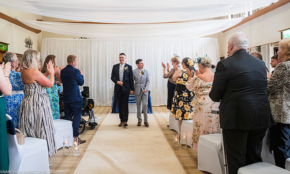 WEDDING EXIT CEREMONY CONFETTI ETC AT THE LANCASTER HOUSE HOTEL, BAILRIGG, LANCASTER, LANCASHIRE