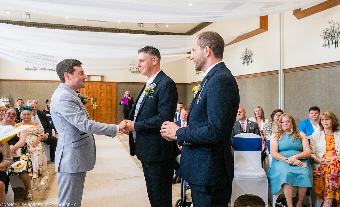WEDDING CEREMONY AT THE LANCASTER HOUSE HOTEL, BAILRIGG, LANCASTER, LANCASHIRE