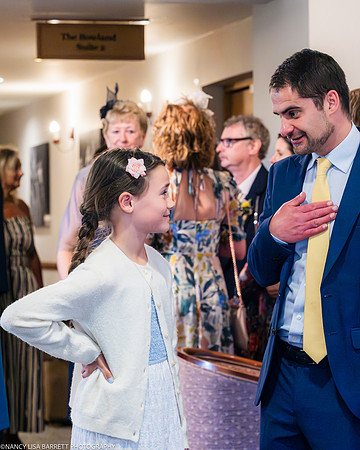 EDWARD GETTING READY AT THE LANCASTER HOUSE HOTEL, BAILRIGG, LANCASTER, LANCASHIRE