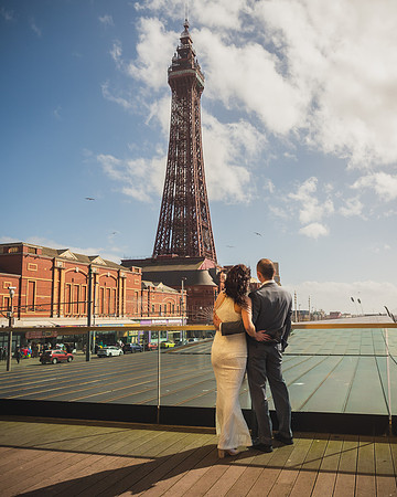 BLACKPOOL, LANCASHIRE SAND AND SEA WEDDING WITH CLAIRE AND OWEN - HIGHLIGHTS