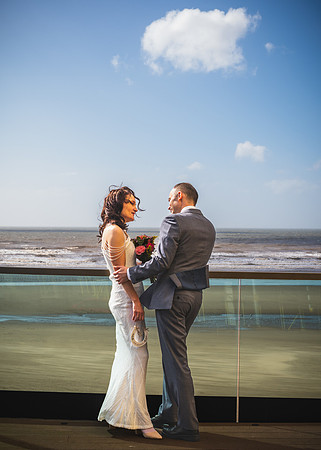 BLACKPOOL, LANCASHIRE SAND AND SEA WEDDING WITH CLAIRE AND OWEN - HIGHLIGHTS
