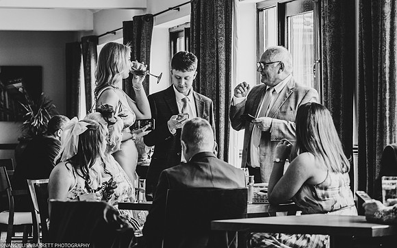 EDWARD GETTING READY AT THE LANCASTER HOUSE HOTEL, BAILRIGG, LANCASTER, LANCASHIRE