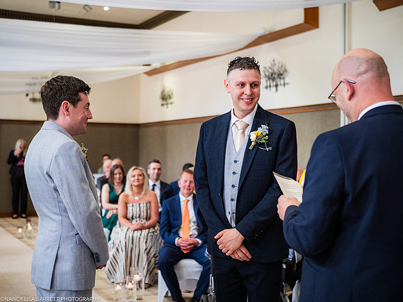WEDDING CEREMONY AT THE LANCASTER HOUSE HOTEL, BAILRIGG, LANCASTER, LANCASHIRE