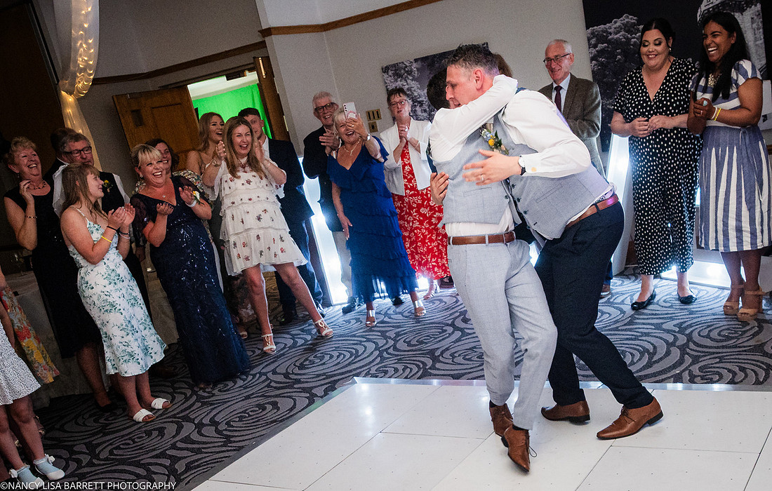 WEDDING CAKE AND DANCE AT THE LANCASTER HOUSE HOTEL, BAILRIGG, LANCASTER, LANCASHIRE