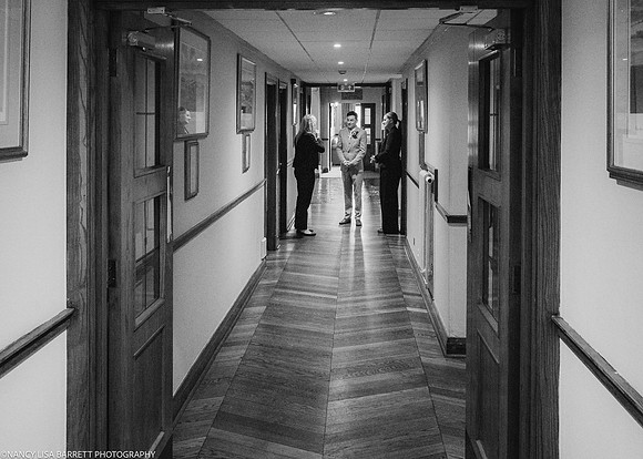 EDWARD GETTING READY AT THE LANCASTER HOUSE HOTEL, BAILRIGG, LANCASTER, LANCASHIRE