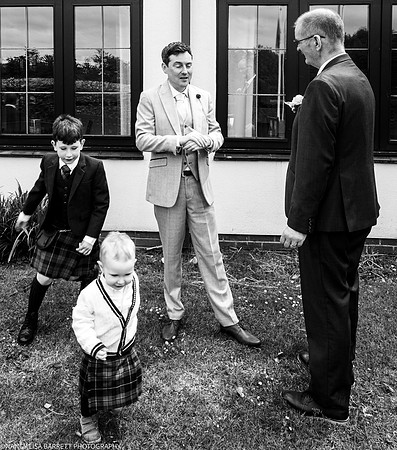 EDWARD GETTING READY AT THE LANCASTER HOUSE HOTEL, BAILRIGG, LANCASTER, LANCASHIRE