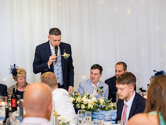 WEDDING SPEECHES AT THE LANCASTER HOUSE HOTEL, BAILRIGG, LANCASTER, LANCASHIRE