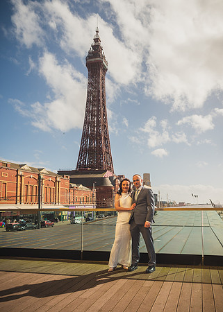 BLACKPOOL, LANCASHIRE SAND AND SEA WEDDING WITH CLAIRE AND OWEN - HIGHLIGHTS