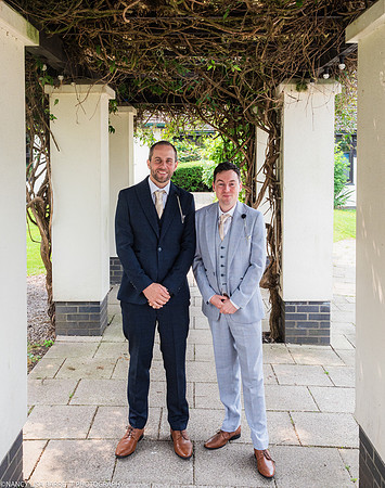 EDWARD GETTING READY AT THE LANCASTER HOUSE HOTEL, BAILRIGG, LANCASTER, LANCASHIRE