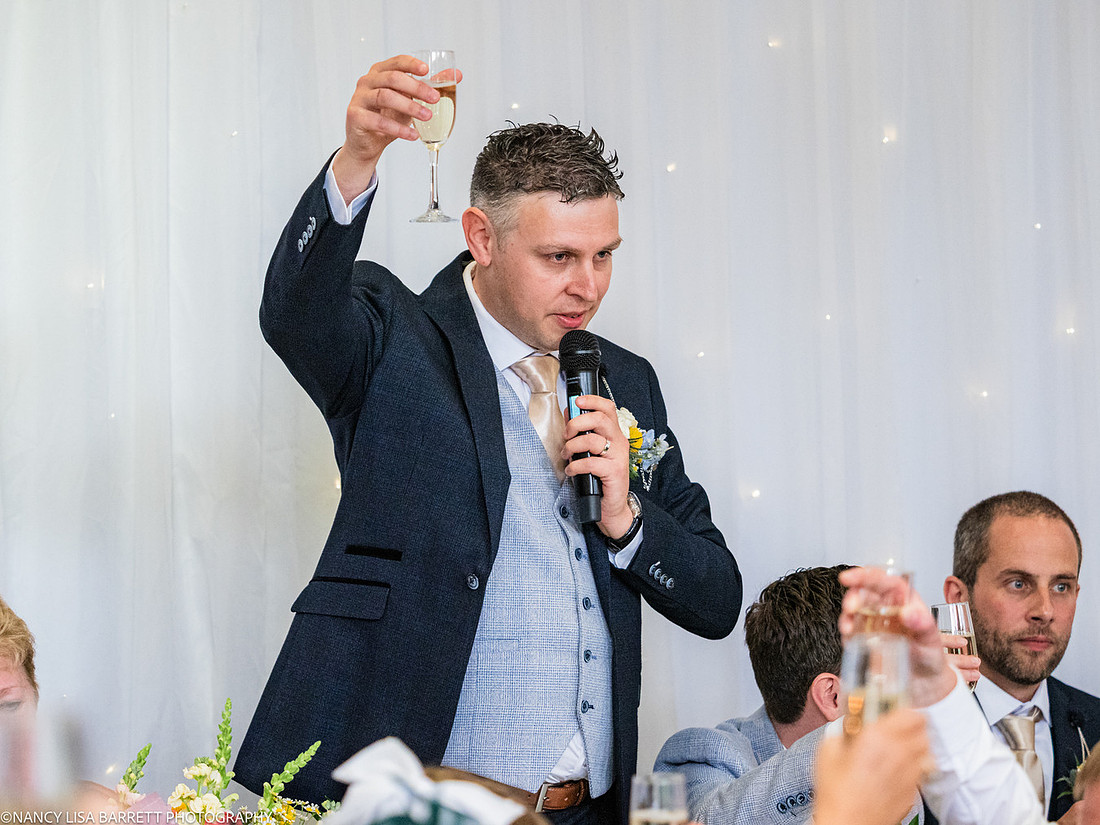 WEDDING SPEECHES AT THE LANCASTER HOUSE HOTEL, BAILRIGG, LANCASTER, LANCASHIRE