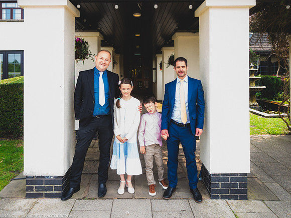 EDWARD GETTING READY AT THE LANCASTER HOUSE HOTEL, BAILRIGG, LANCASTER, LANCASHIRE