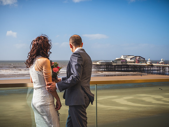 BLACKPOOL, LANCASHIRE SAND AND SEA WEDDING WITH CLAIRE AND OWEN - HIGHLIGHTS