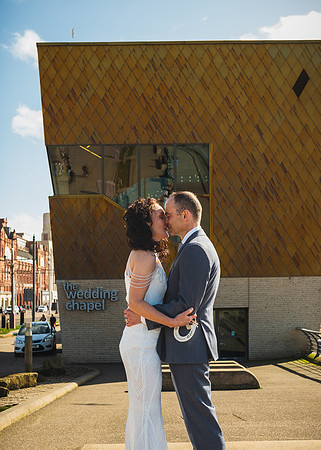 BLACKPOOL, LANCASHIRE SAND AND SEA WEDDING WITH CLAIRE AND OWEN - HIGHLIGHTS