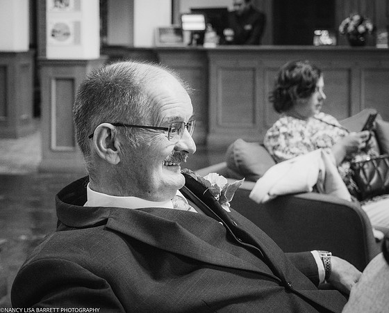 EDWARD GETTING READY AT THE LANCASTER HOUSE HOTEL, BAILRIGG, LANCASTER, LANCASHIRE