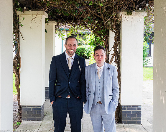 EDWARD GETTING READY AT THE LANCASTER HOUSE HOTEL, BAILRIGG, LANCASTER, LANCASHIRE